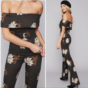 STONE COLD FOX OFF SHOULDER JUMPSUIT REFORMATION